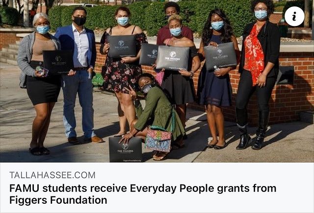 FAMU Students Receive Every Day Grant from Figgers Foundation